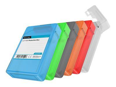Кутия за твърд диск ICY BOX hard drive protective case kit for 3.5 hard disks - pack of 6 | JAR Computers Кутия за твърд диск ICY BOX hard drive protective case kit for 3.5 hard disks - pack of 6