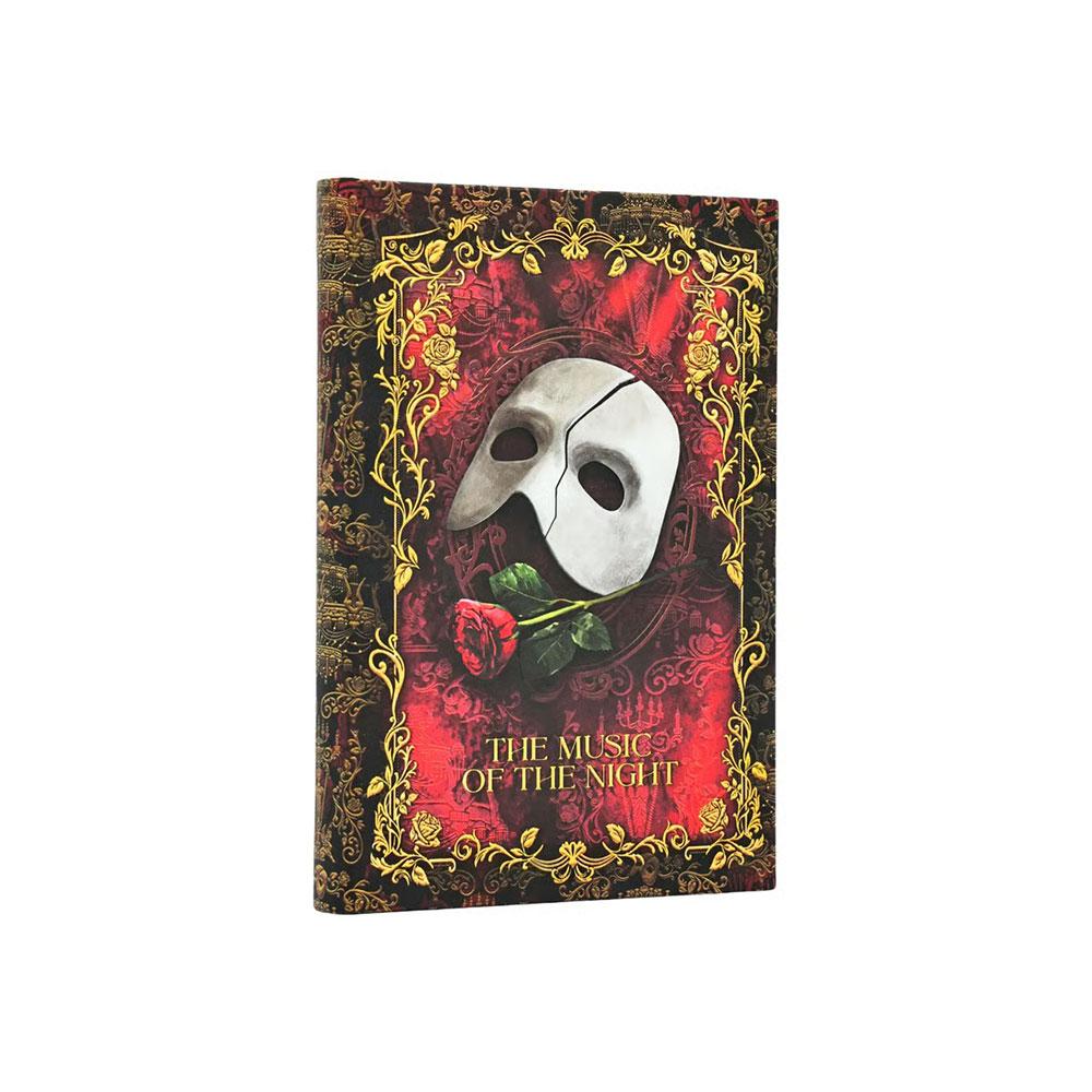 Paperblanks Тефтер Masked Melody, Mini, твърда корица, широки редове, 88 листа