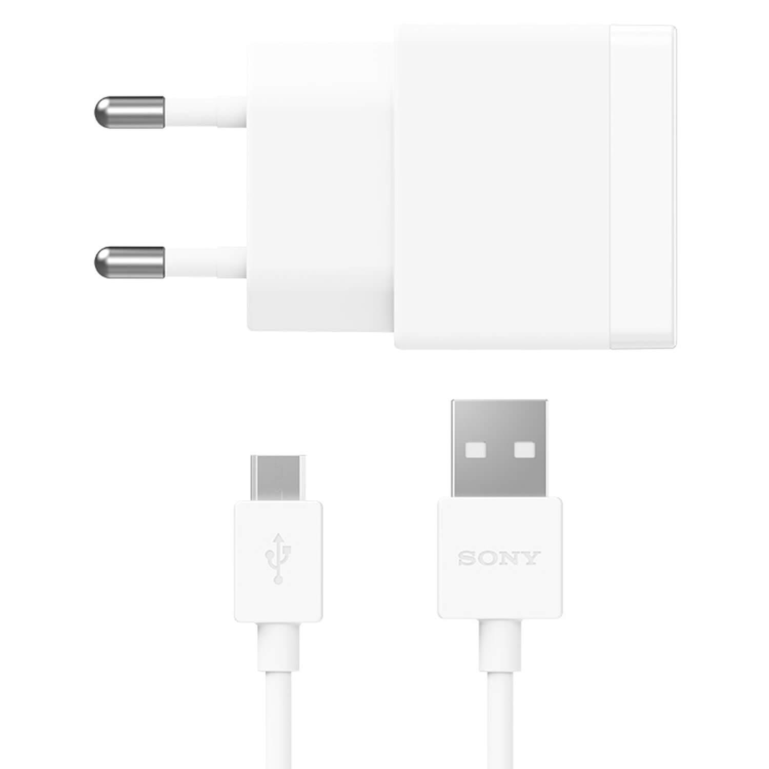 Захранване и microUSB кабел за смартфони и мобилни устройства - Sony Ericsson Quick Charger EP881 (бял) | JAR Computers Захранване и microUSB кабел за смартфони и мобилни устройства - Sony Ericsson Quick Charger EP881 (бял)