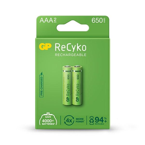 BATTERY Rechargable GP 2xAAA, 650mAh