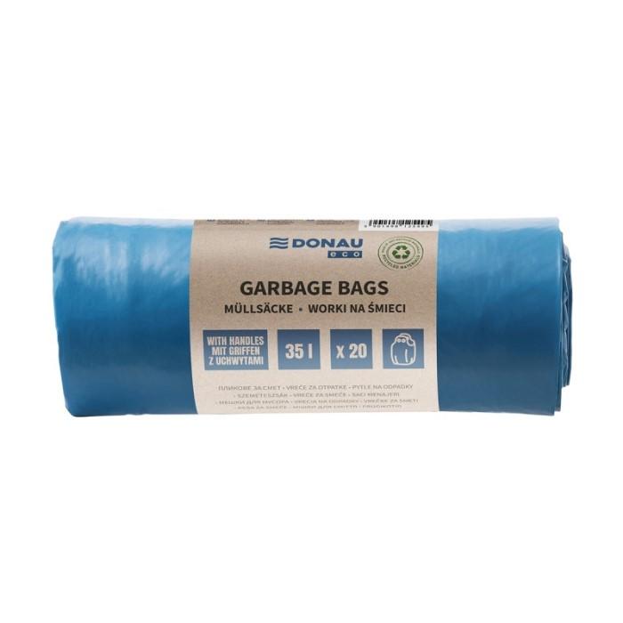 Чували за смет с дръжки DONAU ECO, LDPE 25 mic, 35 л, сини, 20 бр. | JAR Computers Чували за смет с дръжки DONAU ECO, LDPE 25 mic, 35 л, сини, 20 бр.