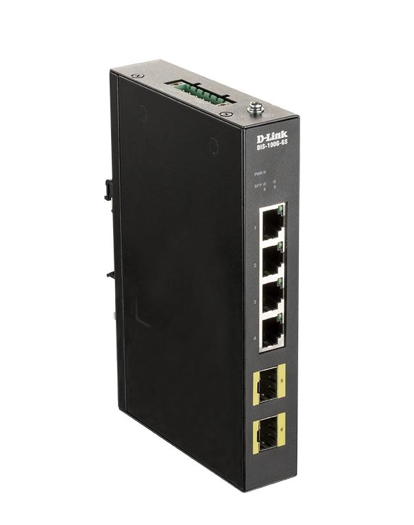 D-Link 4-port Gigabit Industrial Switch including 2 x 100/1000M SFP | JAR Computers D-Link 4-port Gigabit Industrial Switch including 2 x 100/1000M SFP