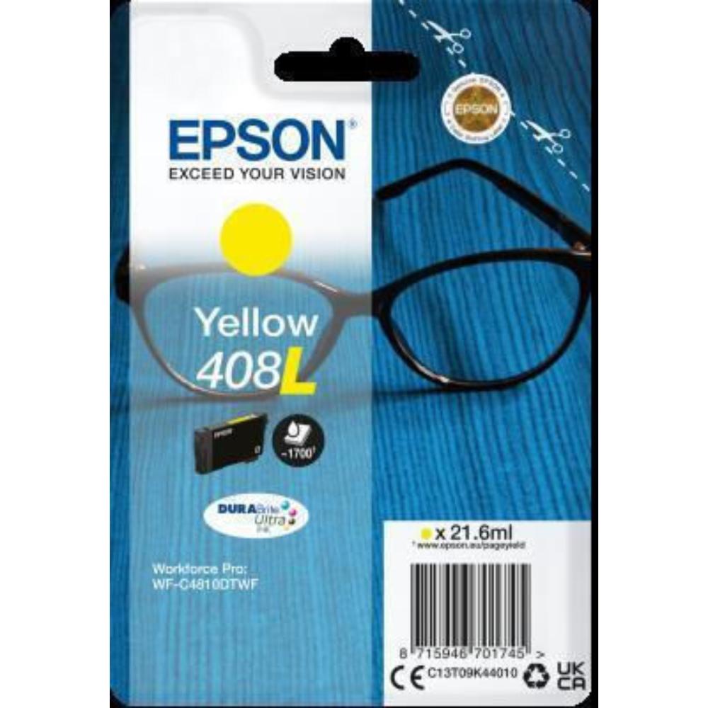 Epson Μελάνι Inkjet No.408L Yellow (C13T09K44010) (EPST09K440)
