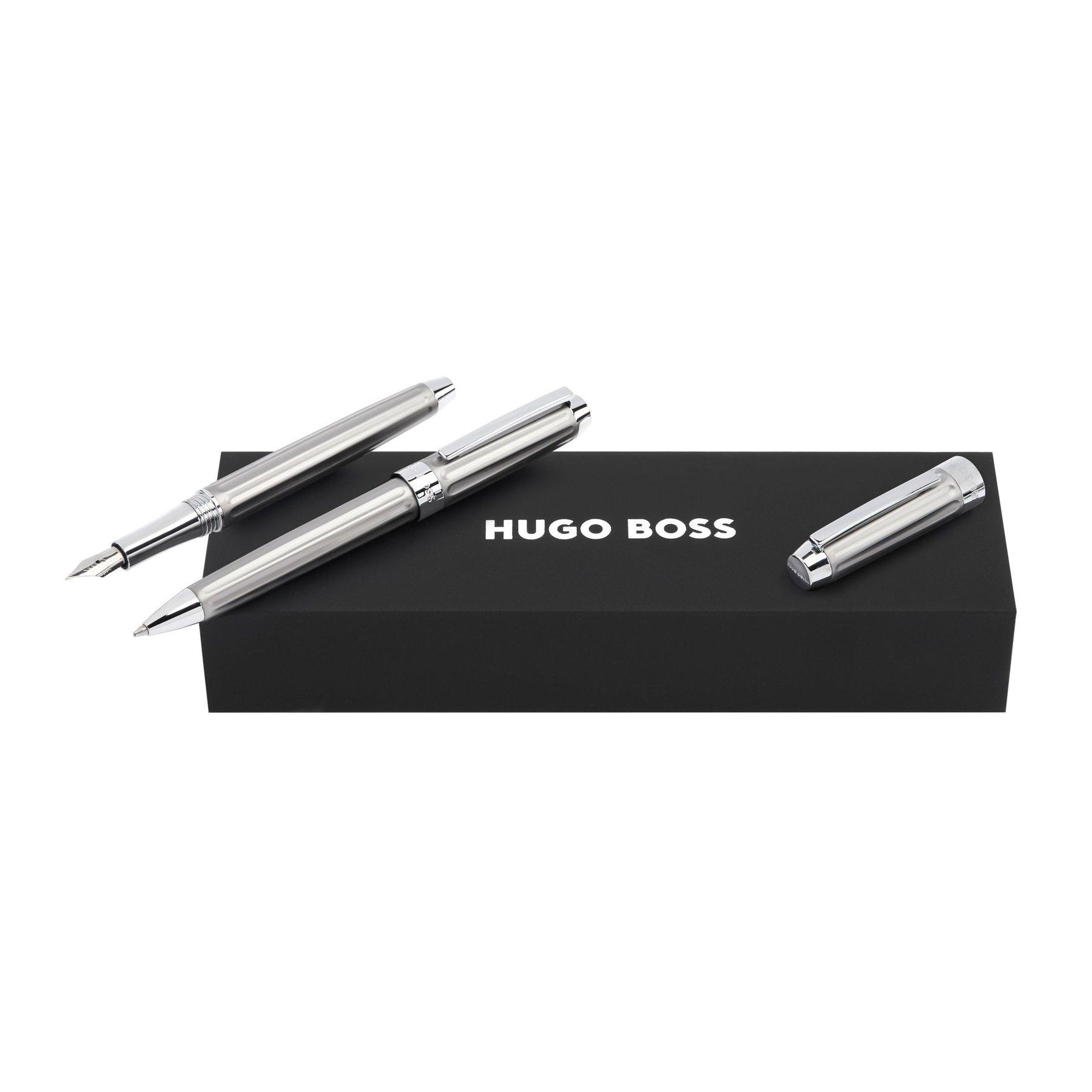 Hugo Boss Комплект писалка и химикалка Beam Chrome, в кутия, сребристи | JAR Computers Hugo Boss Комплект писалка и химикалка Beam Chrome, в кутия, сребристи