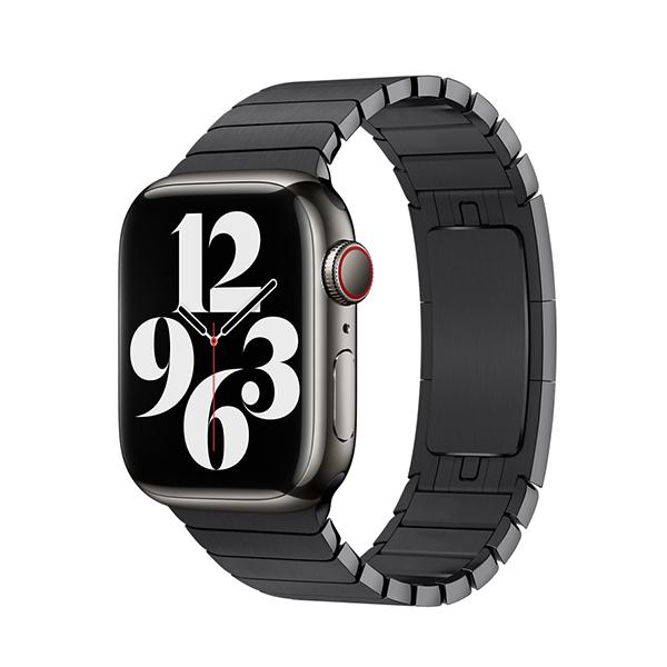 Каишка за Apple Watch 42/44/45/49мм, Link Metal Sarengava Band, метална /черна/ | JAR Computers Каишка за Apple Watch 42/44/45/49мм, Link Metal Sarengava Band, метална /черна/