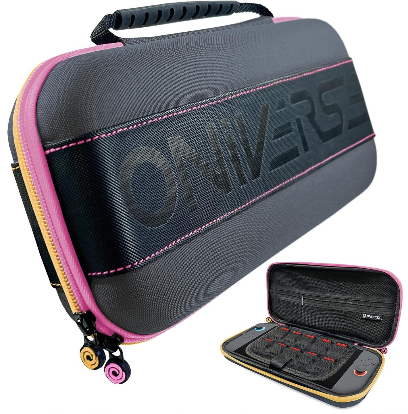 Калъф Oniverse - Waterproof Carrying Case, розов/жълт (Nintendo Switch 2) | JAR Computers Калъф Oniverse - Waterproof Carrying Case, розов/жълт (Nintendo Switch 2)