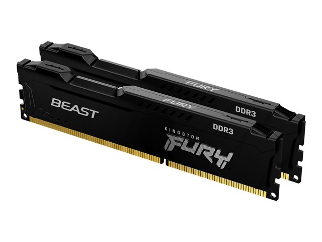 KINGSTON 16GB 1600MHz DDR3 CL10 DIMM Kit of 2 FURY Beast Black