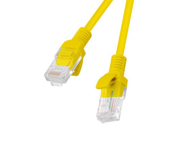 Lanberg PCU6-10CC-0500-Y мрежов кабел Жълт 5 м Cat6 U/UTP (UTP)