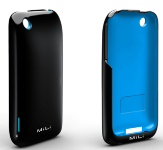 Външна батерия за iPhone 3G/3Gs - MiLi Power Spring (черен-син) | JAR Computers Външна батерия за iPhone 3G/3Gs - MiLi Power Spring (черен-син)