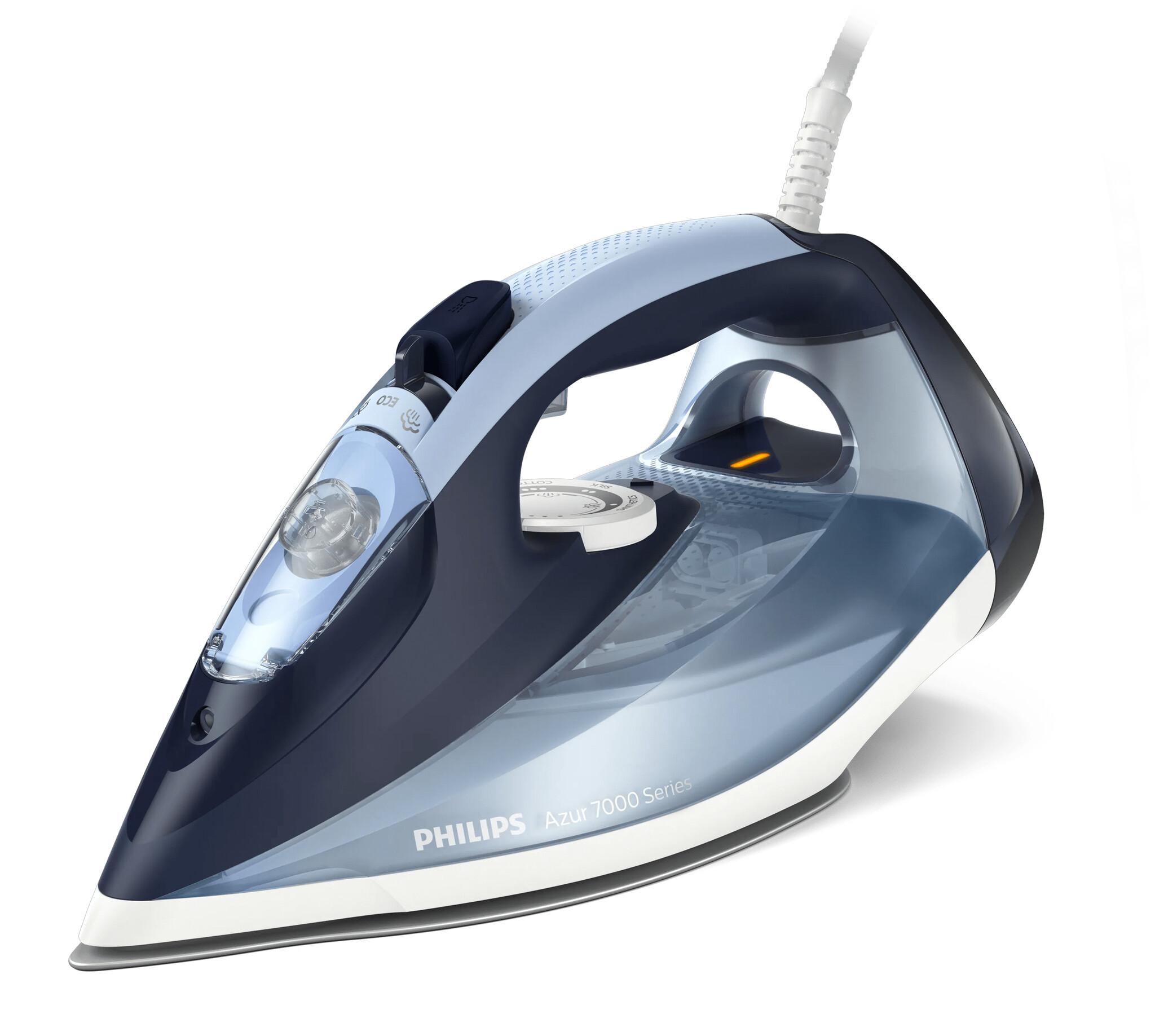 Philips 7000 series DST7020/20 HV парна ютия, искрящосиньо/памучносиньо | JAR Computers Philips 7000 series DST7020/20 HV парна ютия, искрящосиньо/памучносиньо
