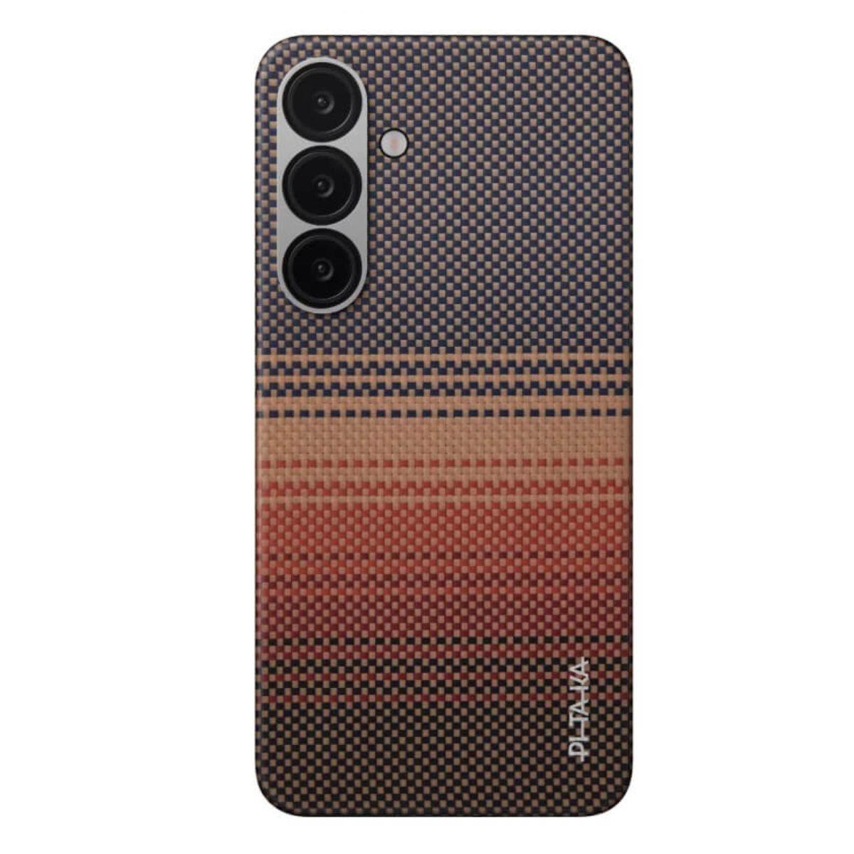PITAKA Калъф Samsung S25, Tactile Woven, sunset - KS2503 | JAR Computers PITAKA Калъф Samsung S25, Tactile Woven, sunset - KS2503
