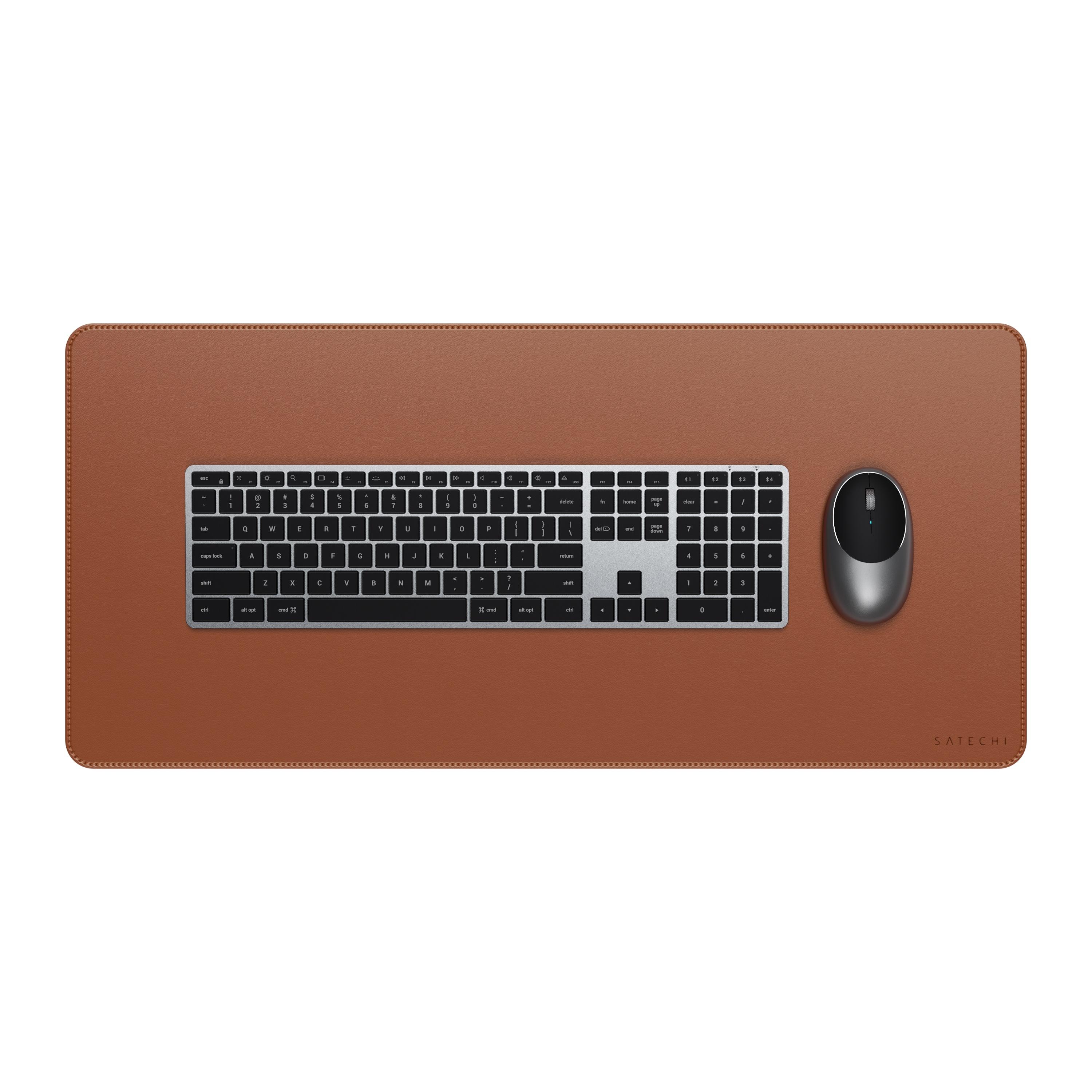 Satechi Vegan-Leather Premium Desk Mat - Brown | JAR Computers Satechi Vegan-Leather Premium Desk Mat - Brown