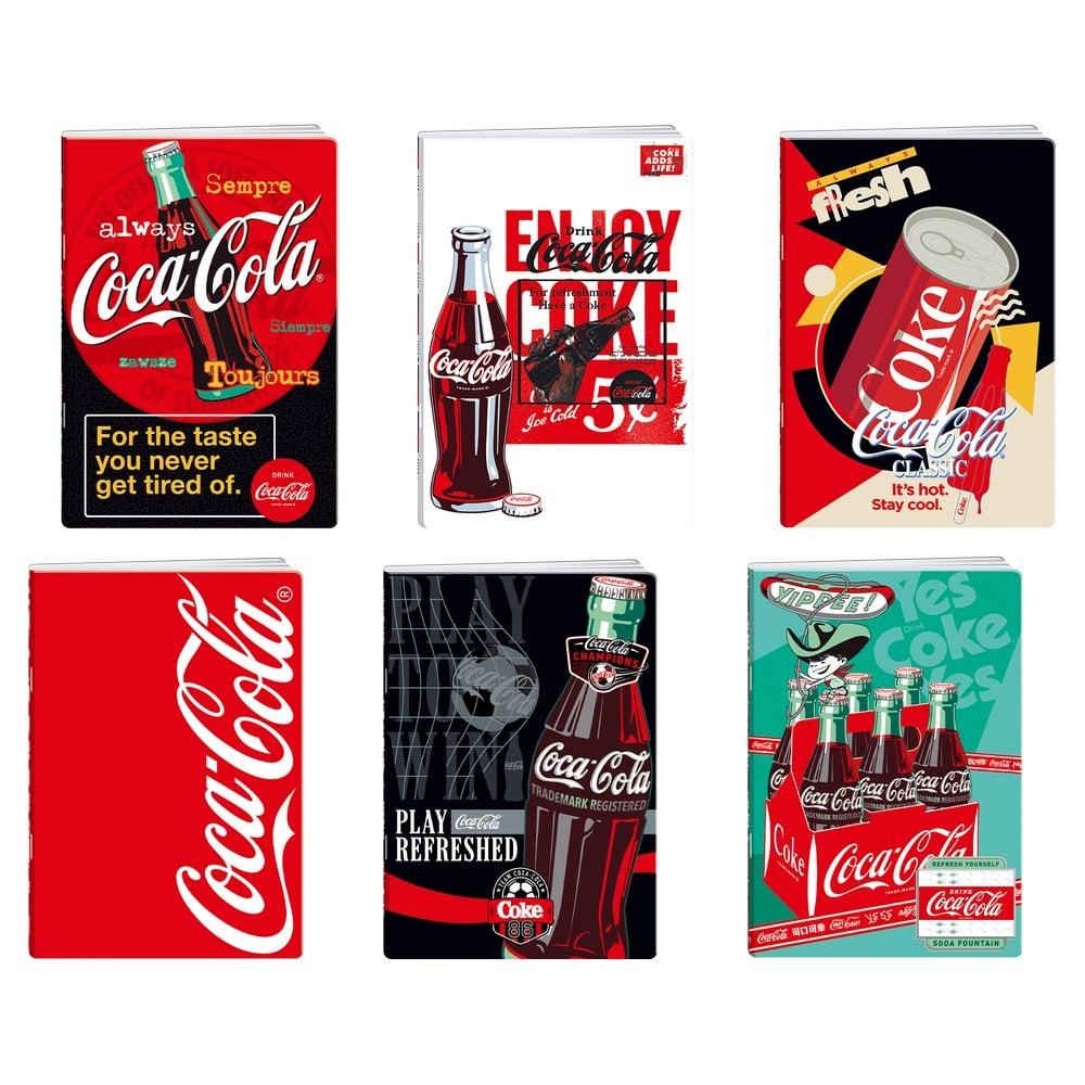 Тетрадка Best Buy Premium, Coca Cola, A5, широки редове, офсетова хартия, 50 листа, асорти, 1 брой