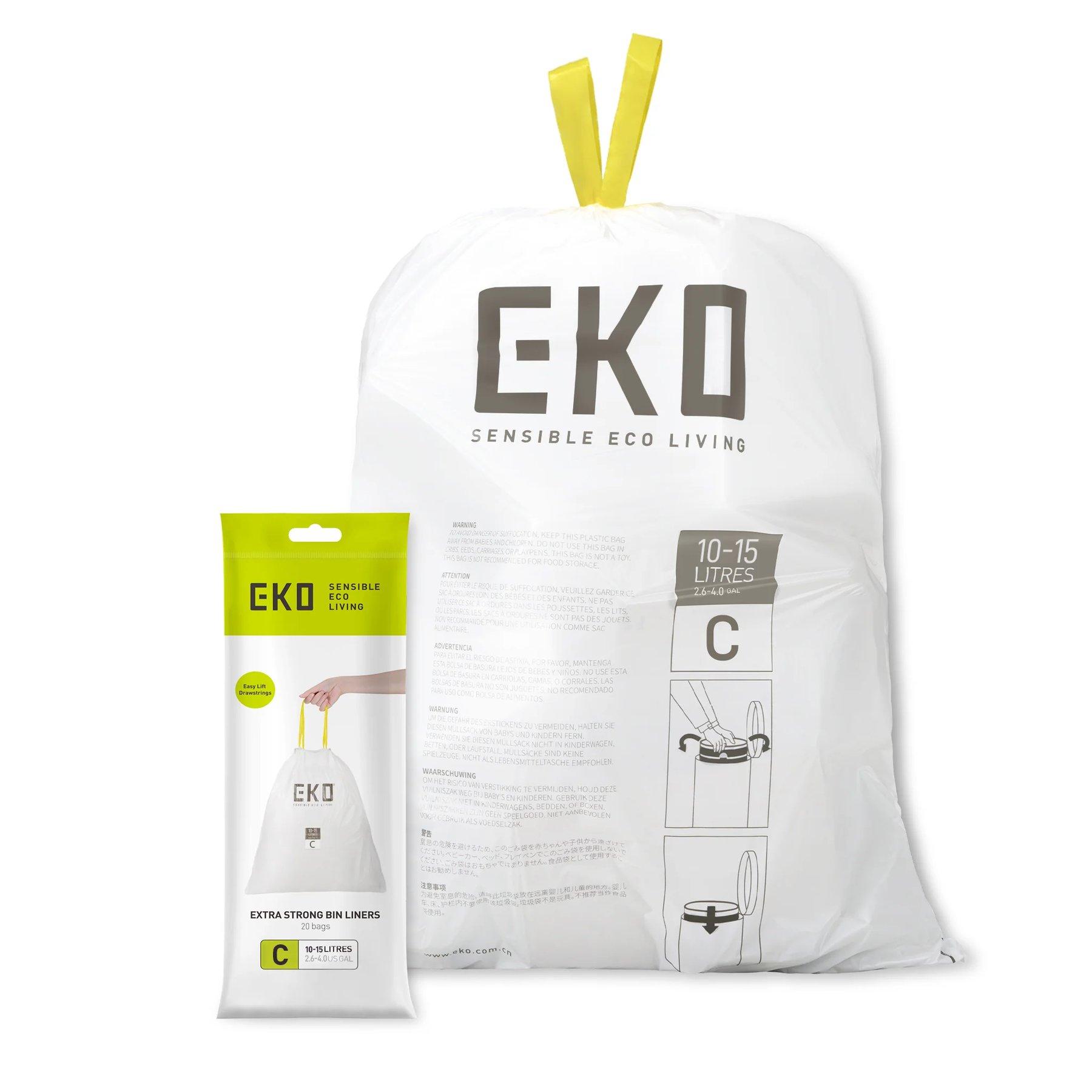 Торби за смет Eko, тип C, с връзка, 10-15 L, 20 броя | JAR Computers Торби за смет Eko, тип C, с връзка, 10-15 L, 20 броя