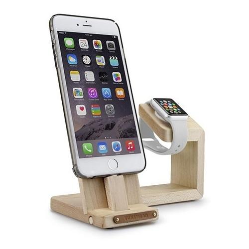 Дървена поставка от истинско кленово дърво за зареждане на iPhone и Apple Watch - Tunewear Tree Stand | JAR Computers Дървена поставка от истинско кленово дърво за зареждане на iPhone и Apple Watch - Tunewear Tree Stand