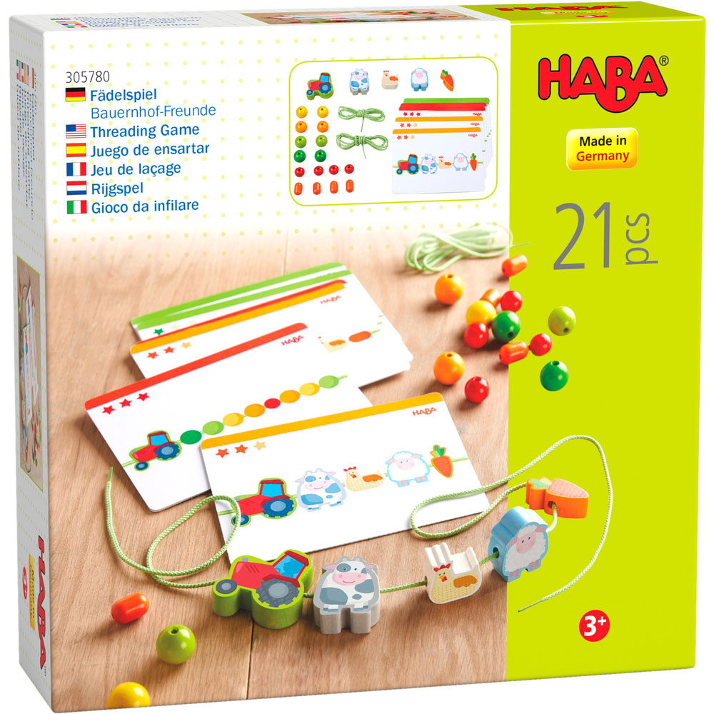 Игра Haba 305780 Нанизване шаблони Ферма