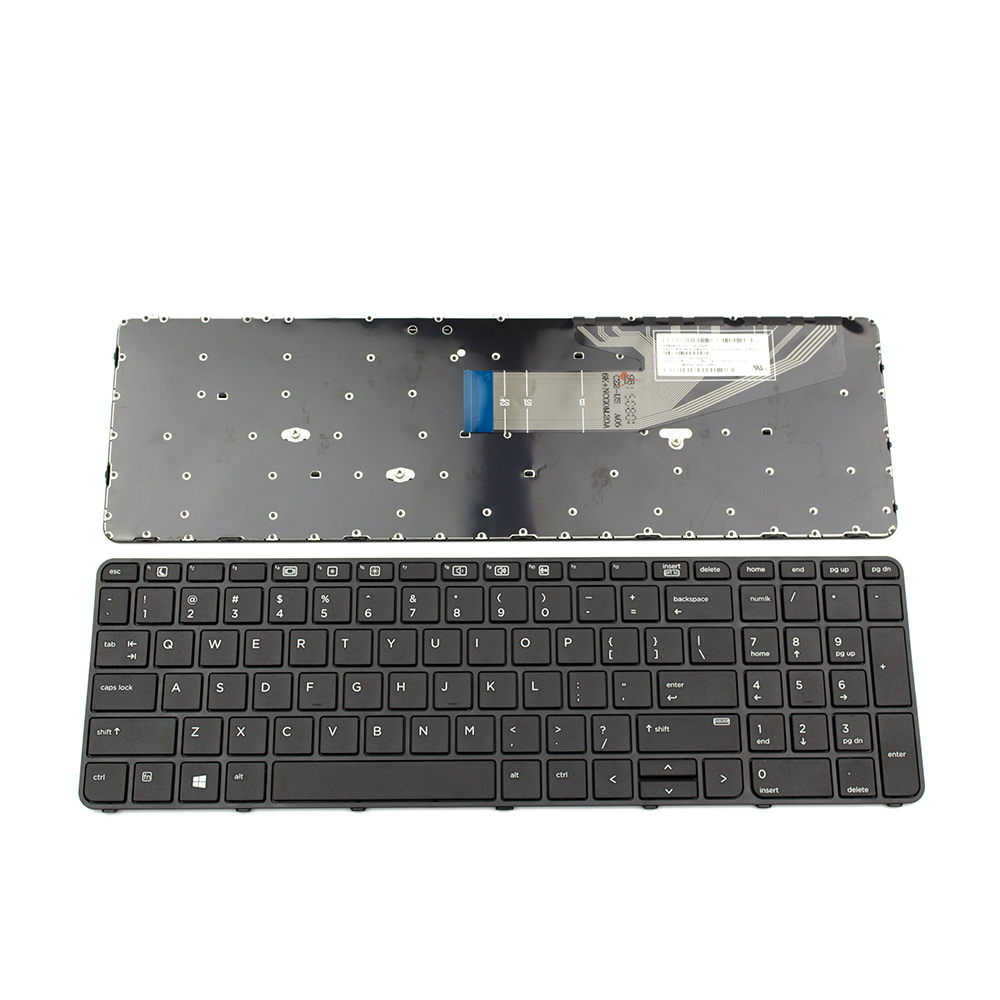 Клавиатура за лаптоп HP ProBook 450 G3 455 G3 470 G3 650 G2 655 G2 450 G4 455 G4 Black Frame Black (Черна с Черна Рамка) с Кирилица БДС