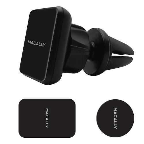 Магнитна поставка за радиатора на кола за смартфони - Macally Car Vent Magnet Phone Holder | JAR Computers Магнитна поставка за радиатора на кола за смартфони - Macally Car Vent Magnet Phone Holder