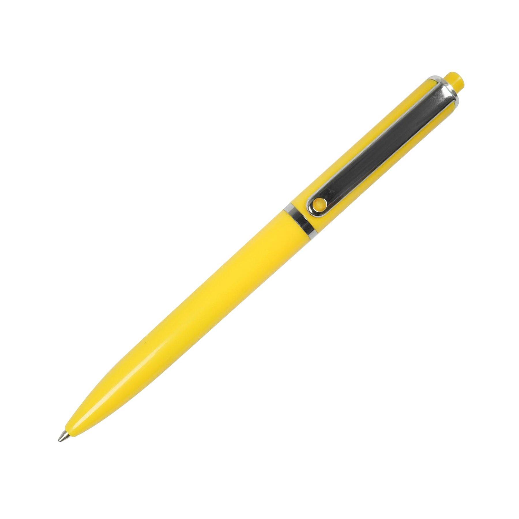 Office 1 Химикалка Pengo, пластмасова, жълта