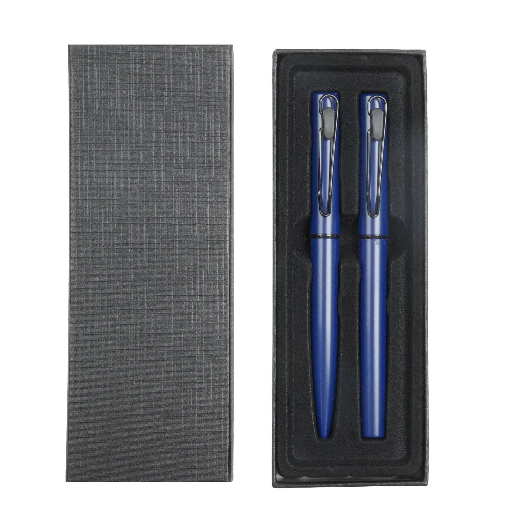 Office 1 Комплект химикалка и ролер Caligo, метални, сини | JAR Computers Office 1 Комплект химикалка и ролер Caligo, метални, сини