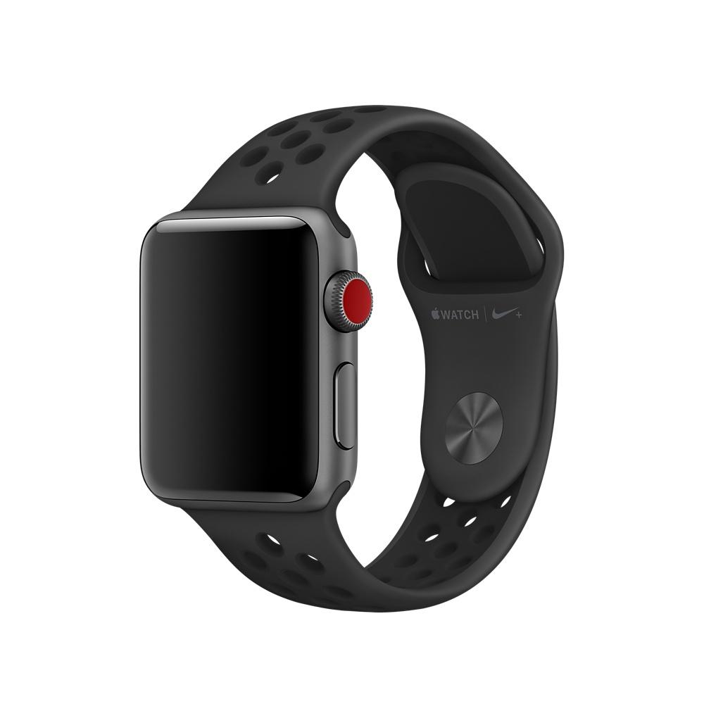 Оригинална силиконова каишка за Apple Watch 42мм, 44мм (reconditioned) - Apple Watch Nike+ Sport Band (Apple Box) (черен) | JAR Computers Оригинална силиконова каишка за Apple Watch 42мм, 44мм (reconditioned) - Apple Watch Nike+ Sport Band (Apple Box) (черен)