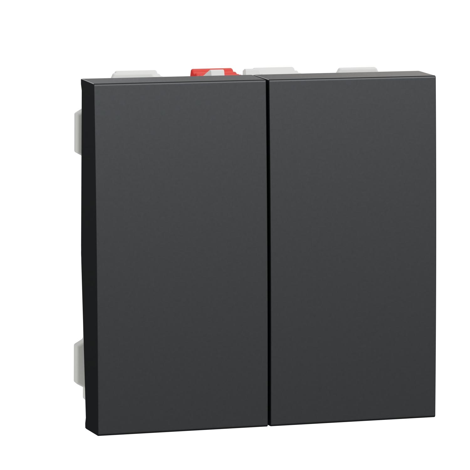 Сериен девиаторен ключ, 10A, 2M, антрацит - SCHNEIDER ELECTRIC New Unica NU321154 | JAR Computers Сериен девиаторен ключ, 10A, 2M, антрацит - SCHNEIDER ELECTRIC New Unica NU321154