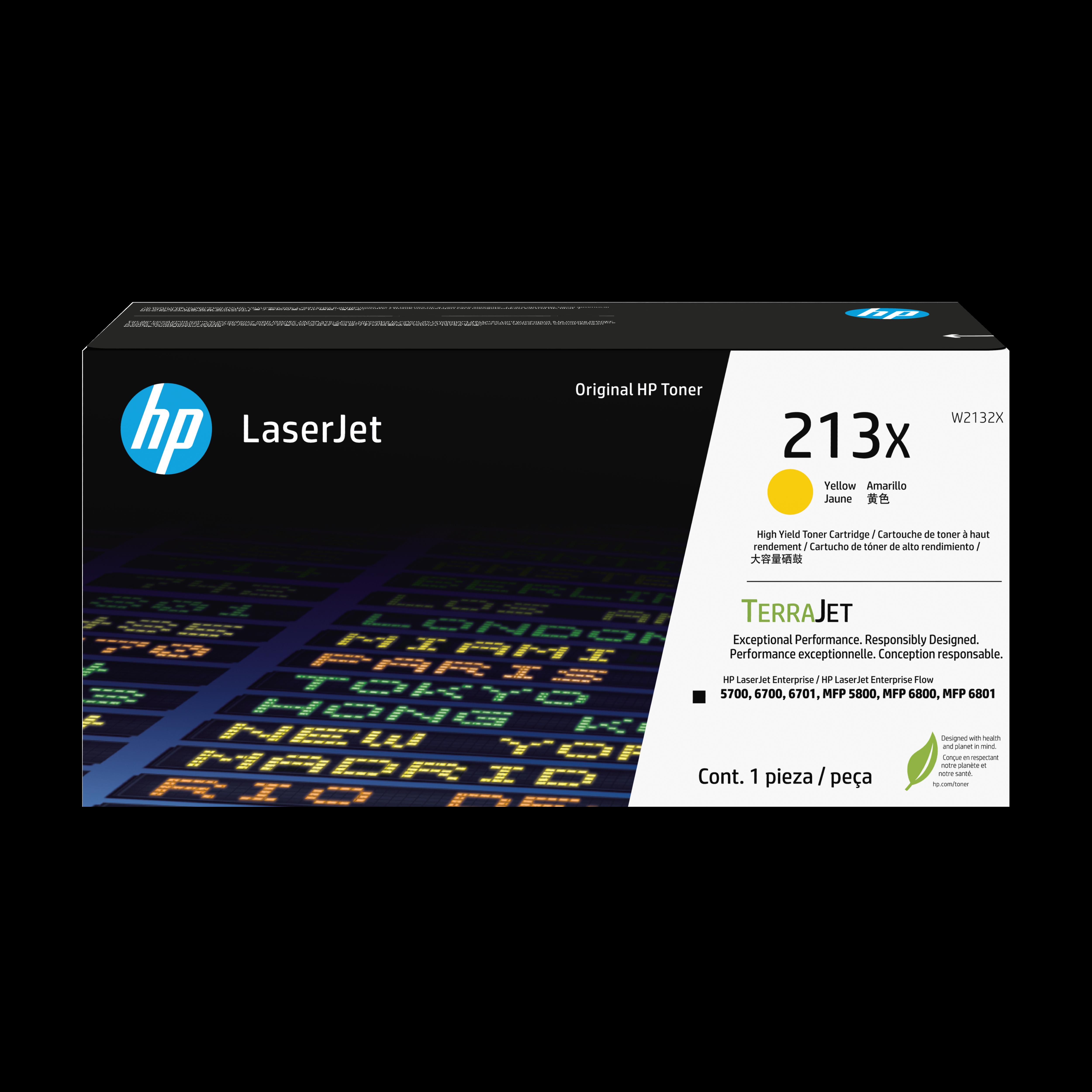 Тонер касета за HP Color LaserJet Enterprise MFP 6800/5800/5700/Enterprise Flow MFP 6801/6800 Series - HIGH CAPACITY - Toner - /213X/ / W2132X - Yellow - PN W2132X | JAR Computers Тонер касета за HP Color LaserJet Enterprise MFP 6800/5800/5700/Enterprise Flow MFP 6801/6800 Series - HIGH CAPACITY - Toner - /213X/ / W2132X - Yellow - PN W2132X