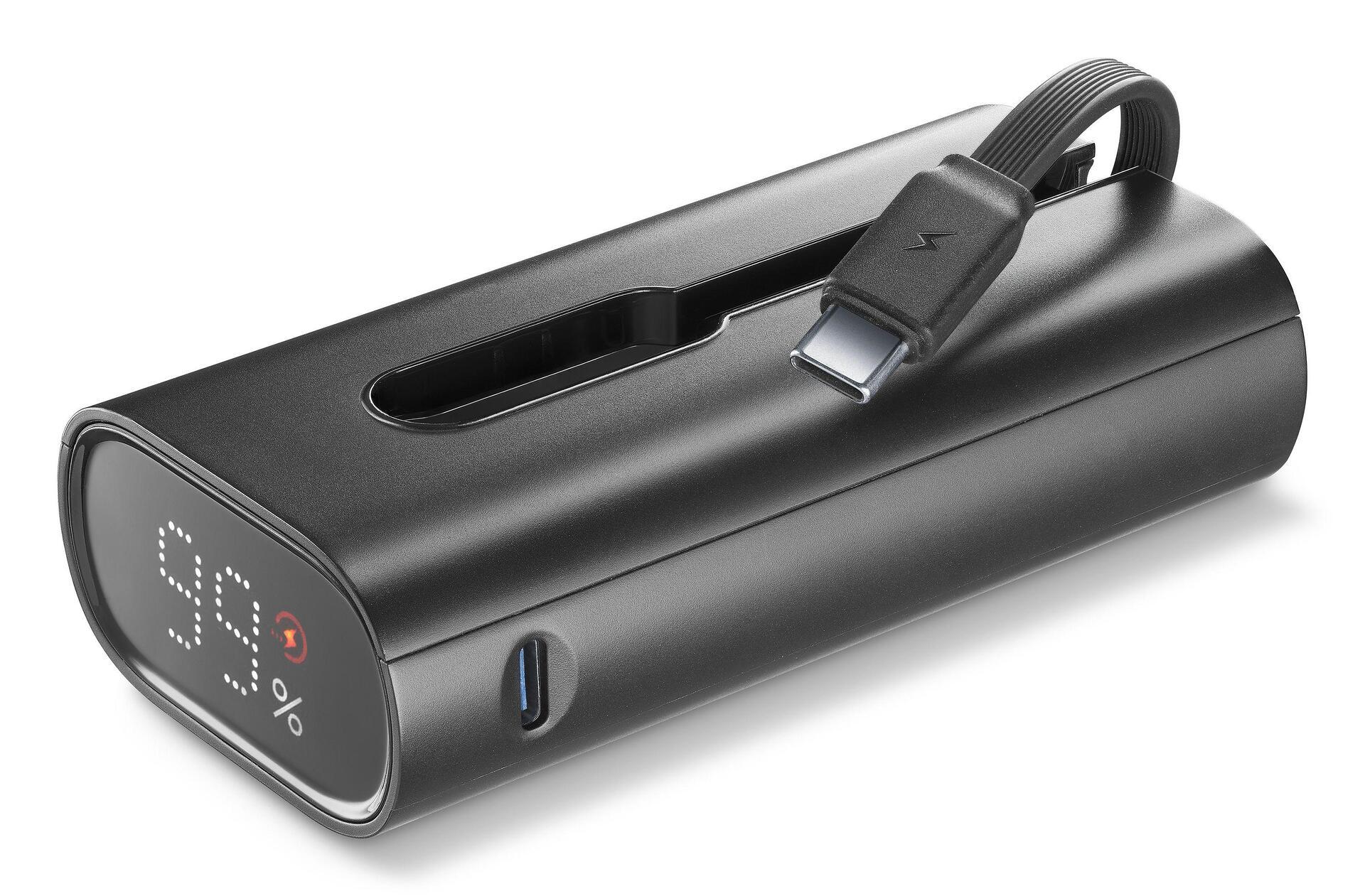 Външна батерия LINK 10000mAh Дисплей и вграден USB-C кабел