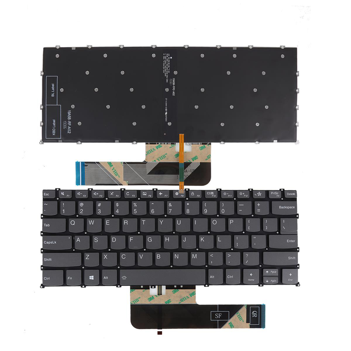Клавиатура за лаптоп Lenovo IdeaPad S530-13IML S530-13IWL S340-13 S340-13IML Без Рамка (Малък Ентър) с Подсветка | JAR Computers Клавиатура за лаптоп Lenovo IdeaPad S530-13IML S530-13IWL S340-13 S340-13IML Без Рамка (Малък Ентър) с Подсветка