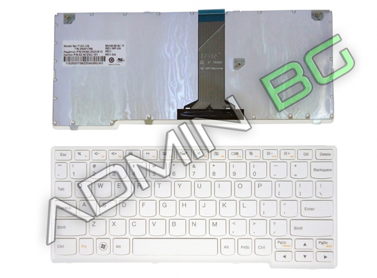 Клавиатура за лаптоп Lenovo S206 S110 White Frame White | JAR Computers Клавиатура за лаптоп Lenovo S206 S110 White Frame White