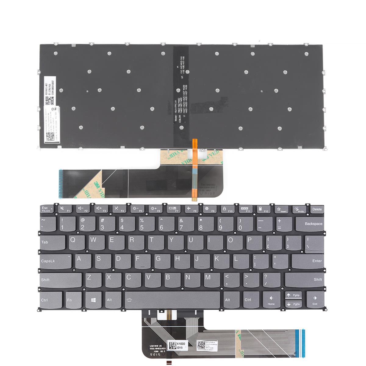 Клавиатура за лаптоп Lenovo Yoga Slim 7-14ARE05 ThinkBook 14 G2 ARE - Сива Без Рамка с Подсветка | JAR Computers Клавиатура за лаптоп Lenovo Yoga Slim 7-14ARE05 ThinkBook 14 G2 ARE - Сива Без Рамка с Подсветка
