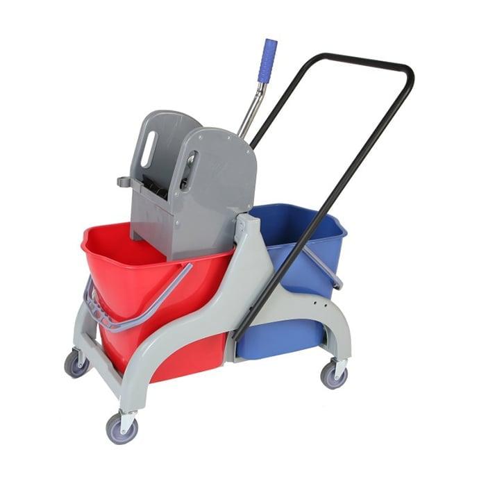 Количка за почистване Office 1, PVC, с преса, 78 х 44.5 х 91.5 cm, 2 x 23 L, 46 l | JAR Computers Количка за почистване Office 1, PVC, с преса, 78 х 44.5 х 91.5 cm, 2 x 23 L, 46 l