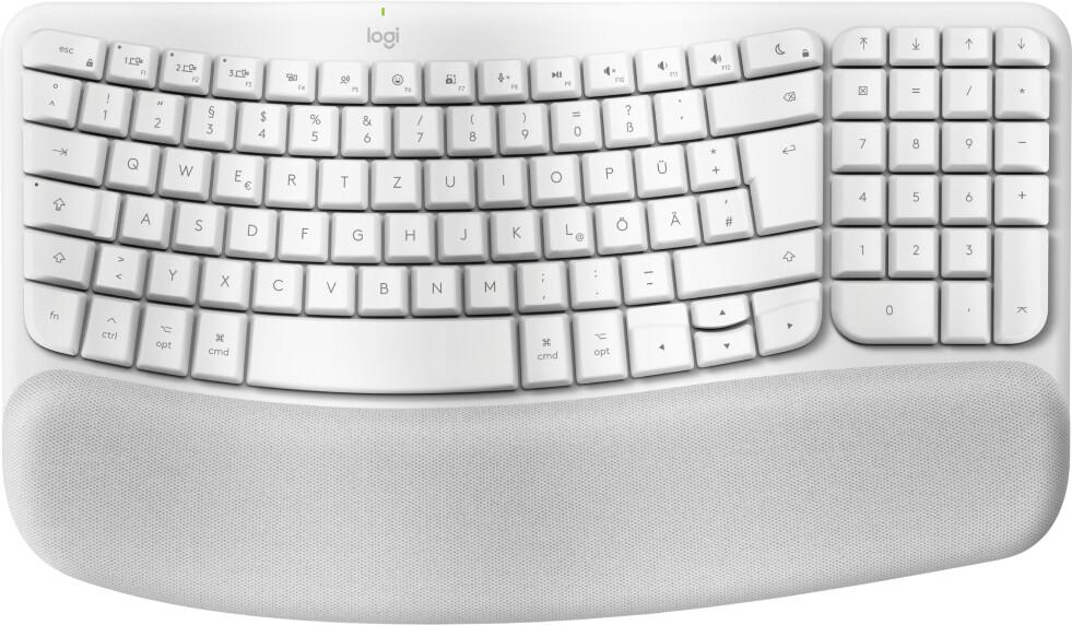 Logitech Wave Keys for Mac клавиатура В къщи/В офис Блутут QWERTZ Немски Бяла