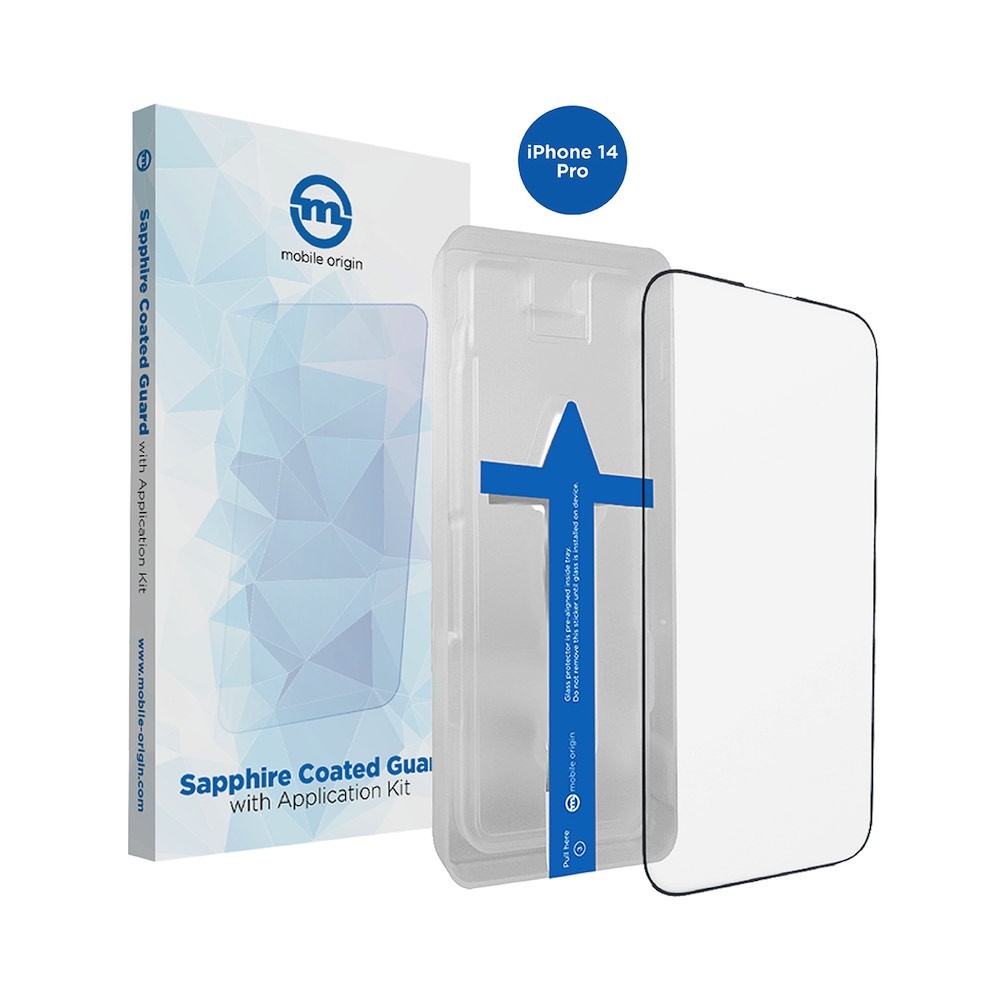 Mobile Origin Sapphire Coated Screen Guard Protector - стъклено защитно покритие за дисплея на iPhone 14 Pro (прозрачен)