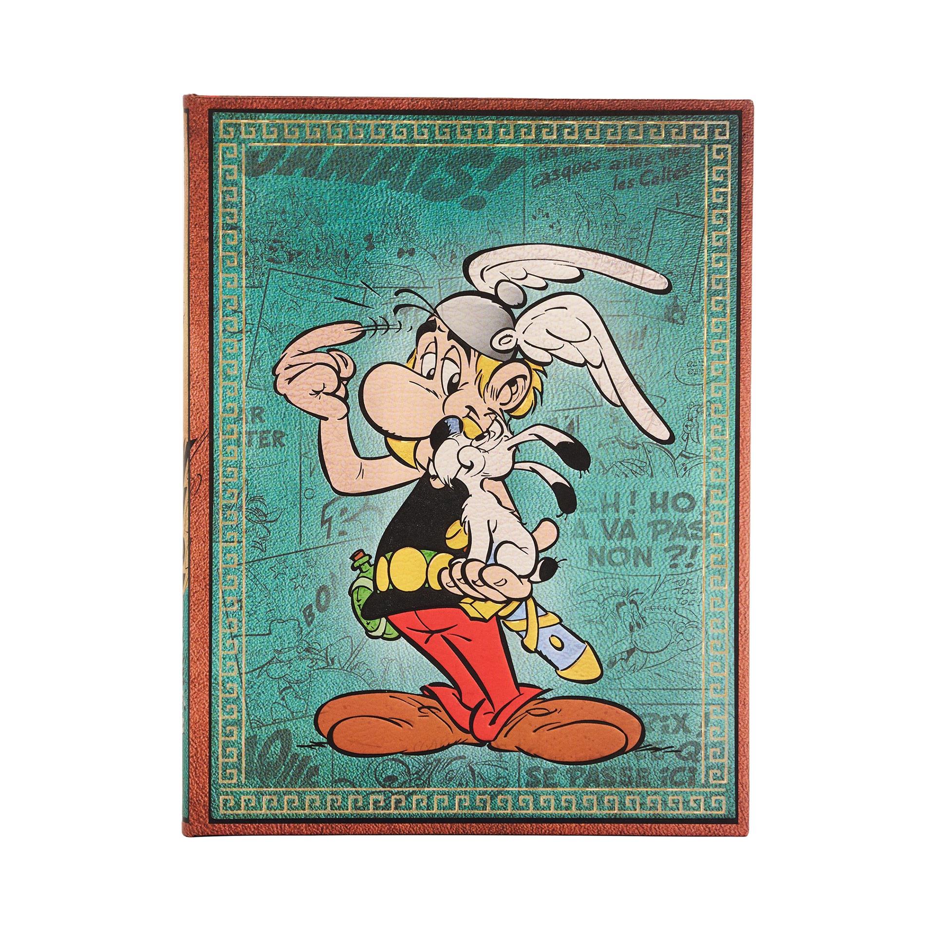 Paperblanks Тефтер Asterix the Gaul, Ultra, широки редове, твърда корица, 72 листа