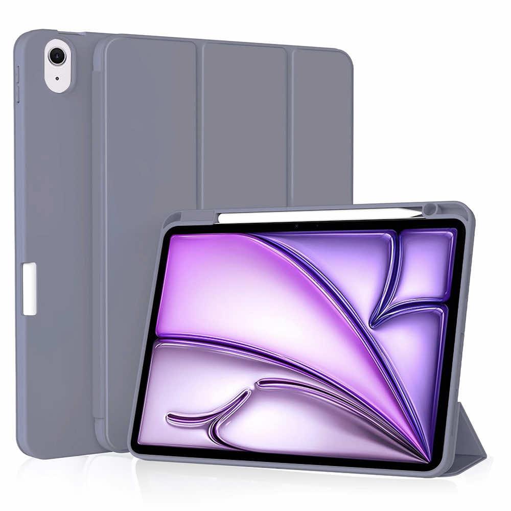 Techsuit Flex Trifold Case - термополиуретанов (TPU) кейс и поставка за iPad Air 11 (2024) (лилав)