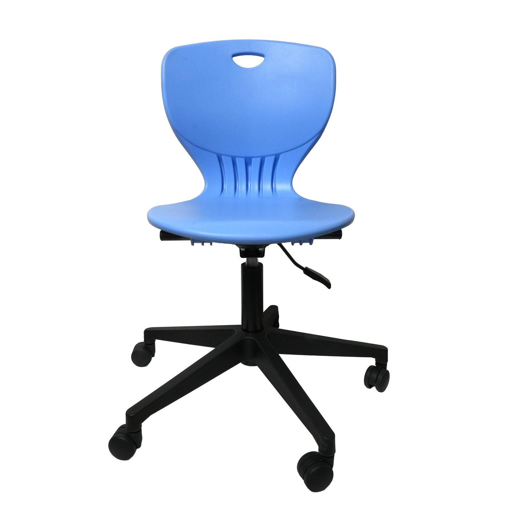 Ученически стол RFG Maxima Move Black, полипропилен, до 120 kg, син, 2 броя в комплект | JAR Computers Ученически стол RFG Maxima Move Black, полипропилен, до 120 kg, син, 2 броя в комплект