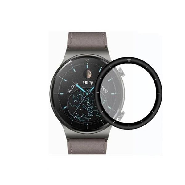 3D Tempered Pet Glass Huawei GT3 Pro, 46mm /черно/ | JAR Computers 3D Tempered Pet Glass Huawei GT3 Pro, 46mm /черно/