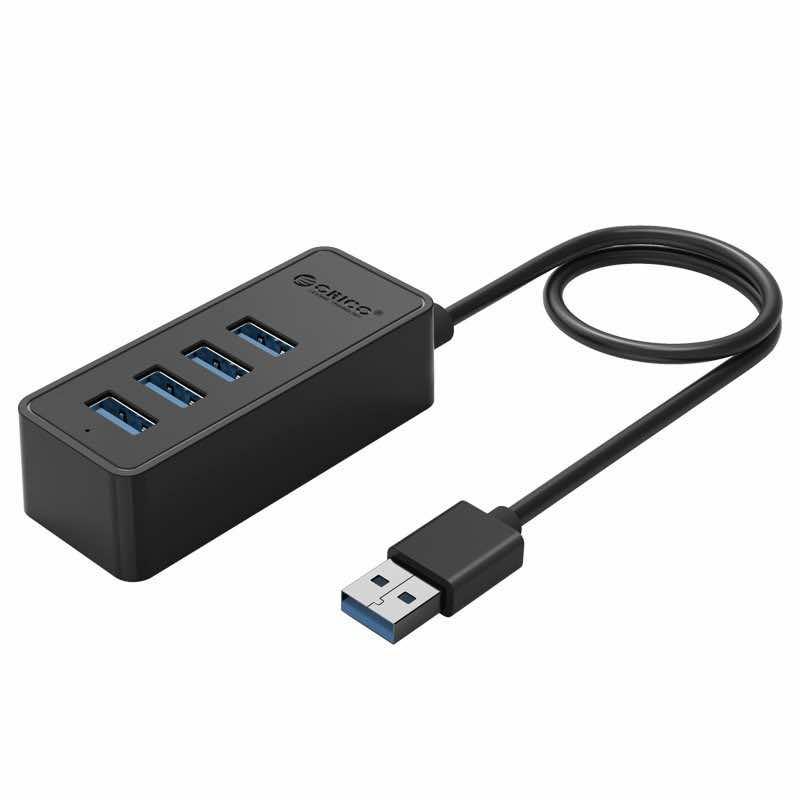 4-ри портов USB-A хъб с 4 х USB-A 3.0 порта и microUSB вход (черен) - Orico USB-A 3.0 Hub 4 Port (W5P-U3-030-BK-BP) | JAR Computers 4-ри портов USB-A хъб с 4 х USB-A 3.0 порта и microUSB вход (черен) - Orico USB-A 3.0 Hub 4 Port (W5P-U3-030-BK-BP)