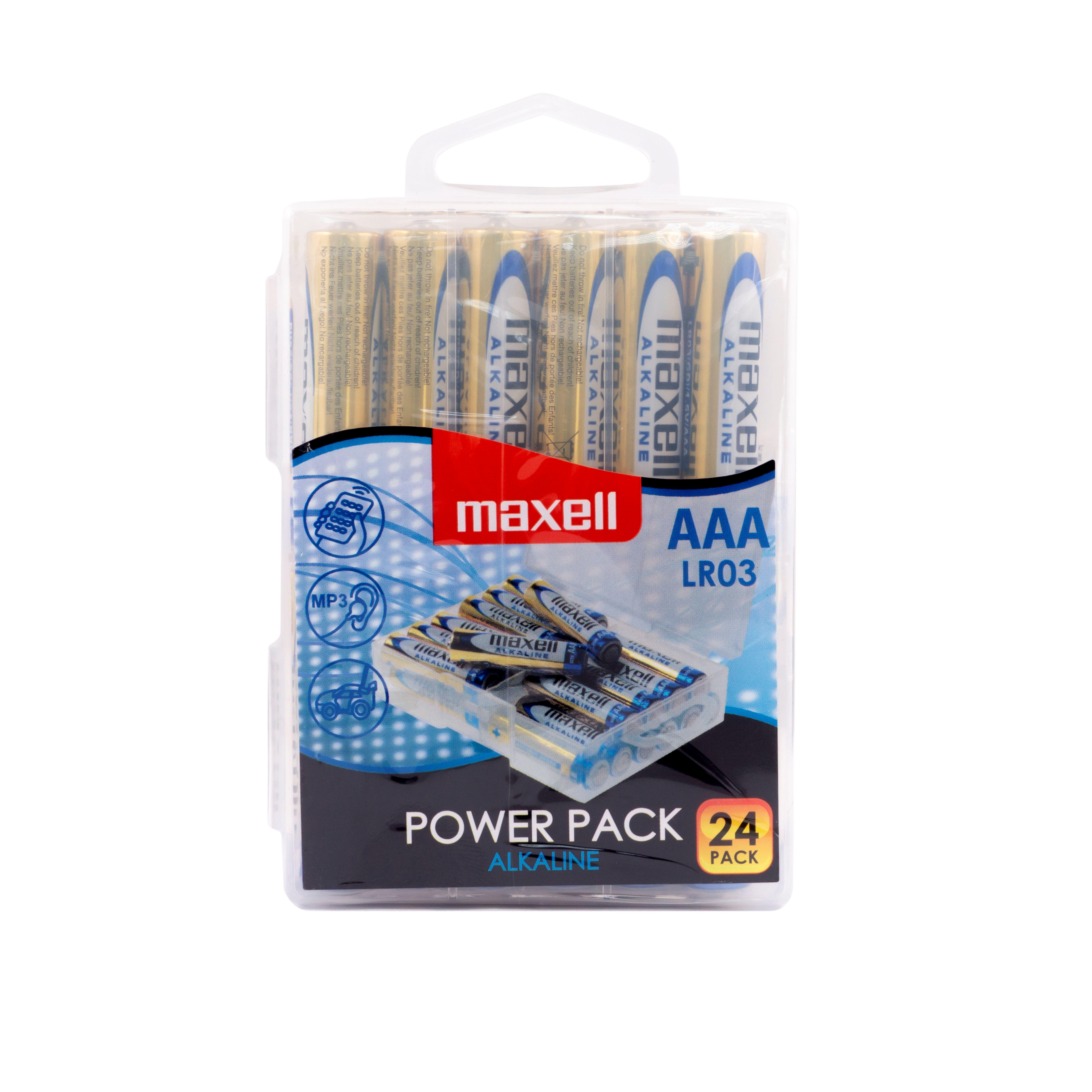 Батерия Maxell LR03 1,5V AAA 24 бр. | JAR Computers Батерия Maxell LR03 1,5V AAA 24 бр.