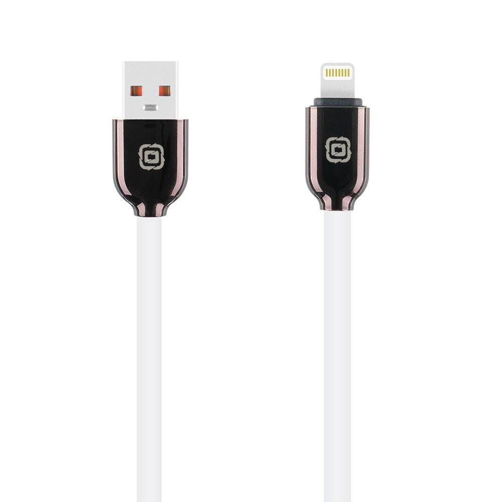 OBALME Sleek USB-A to Lightning Cable 12W - USB-A към Lightning кабел за Apple устройства с Lightning порт (100 см) (бял)