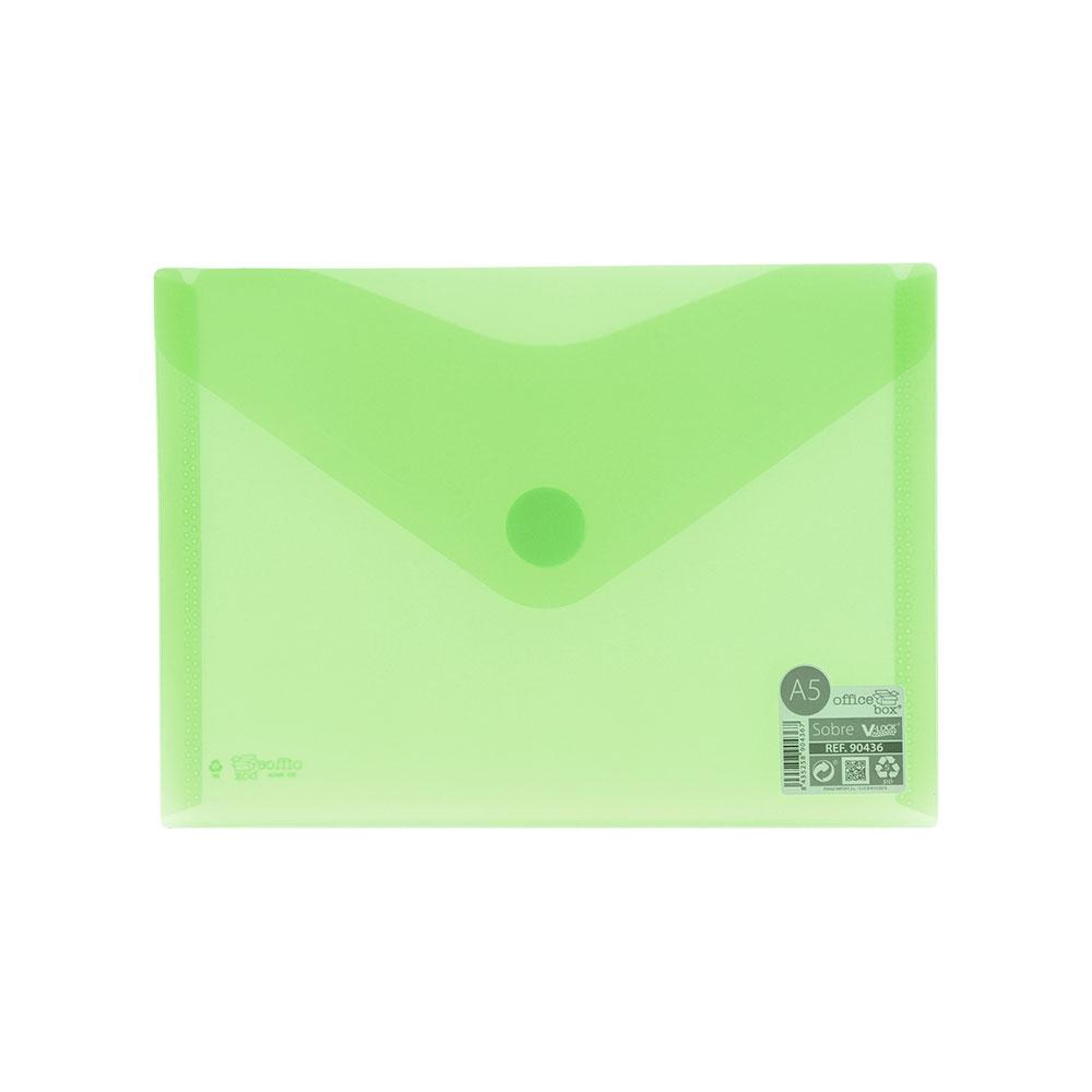 Папка с копче OfBox V-Lock A5 пр.зелен