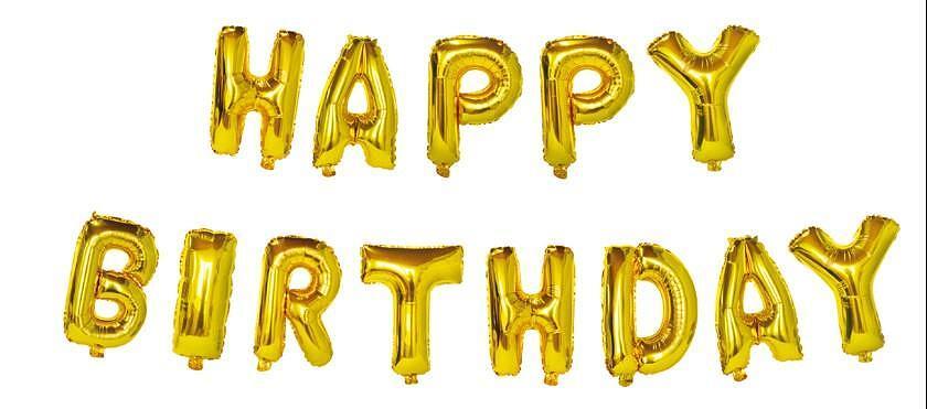 PartyGo Златна комбинация от букви HAPPY BIRTHDAY | JAR Computers PartyGo Златна комбинация от букви HAPPY BIRTHDAY