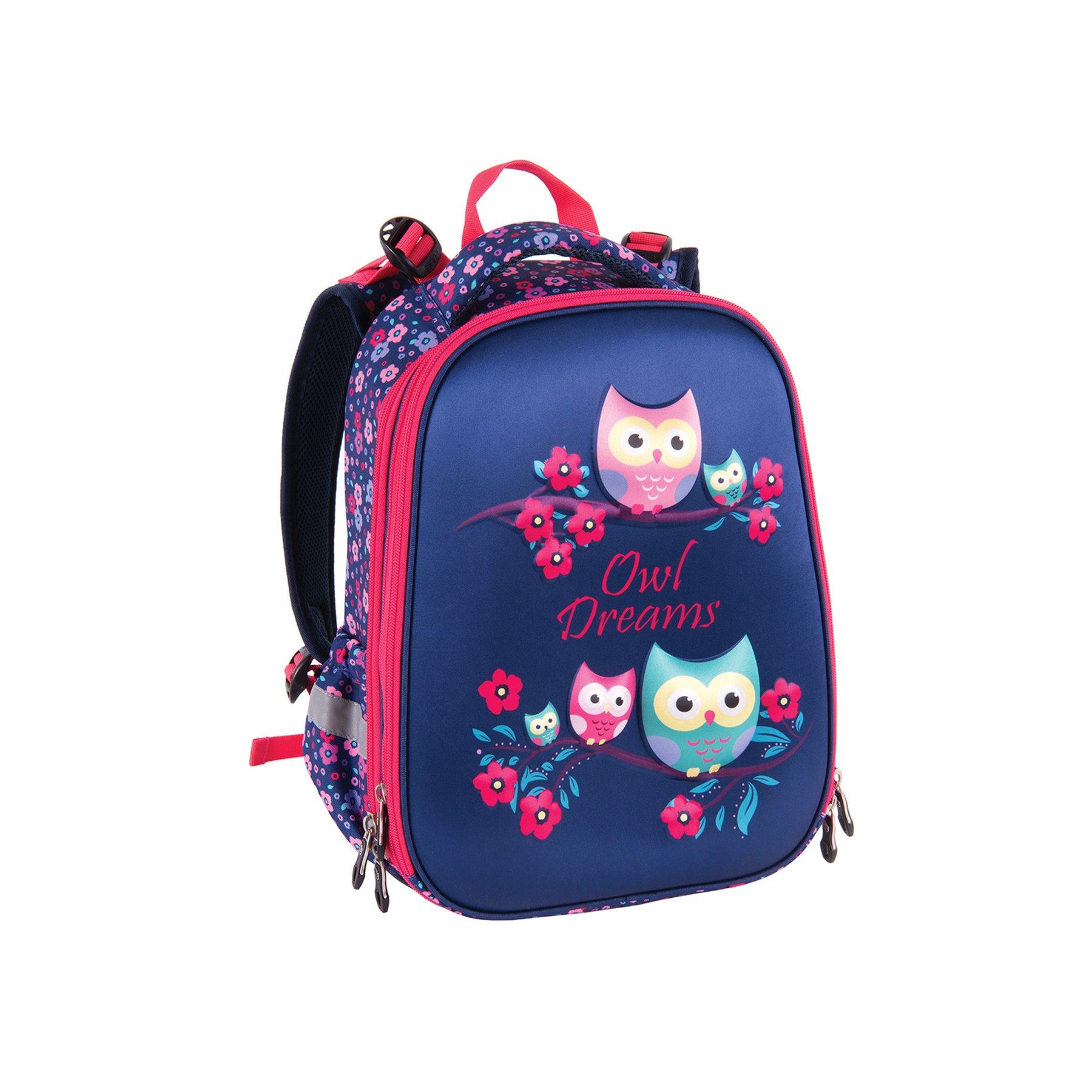 Pulse Раница Anatomic Cube - Owl Dreams, синьо-червена | JAR Computers Pulse Раница Anatomic Cube - Owl Dreams, синьо-червена