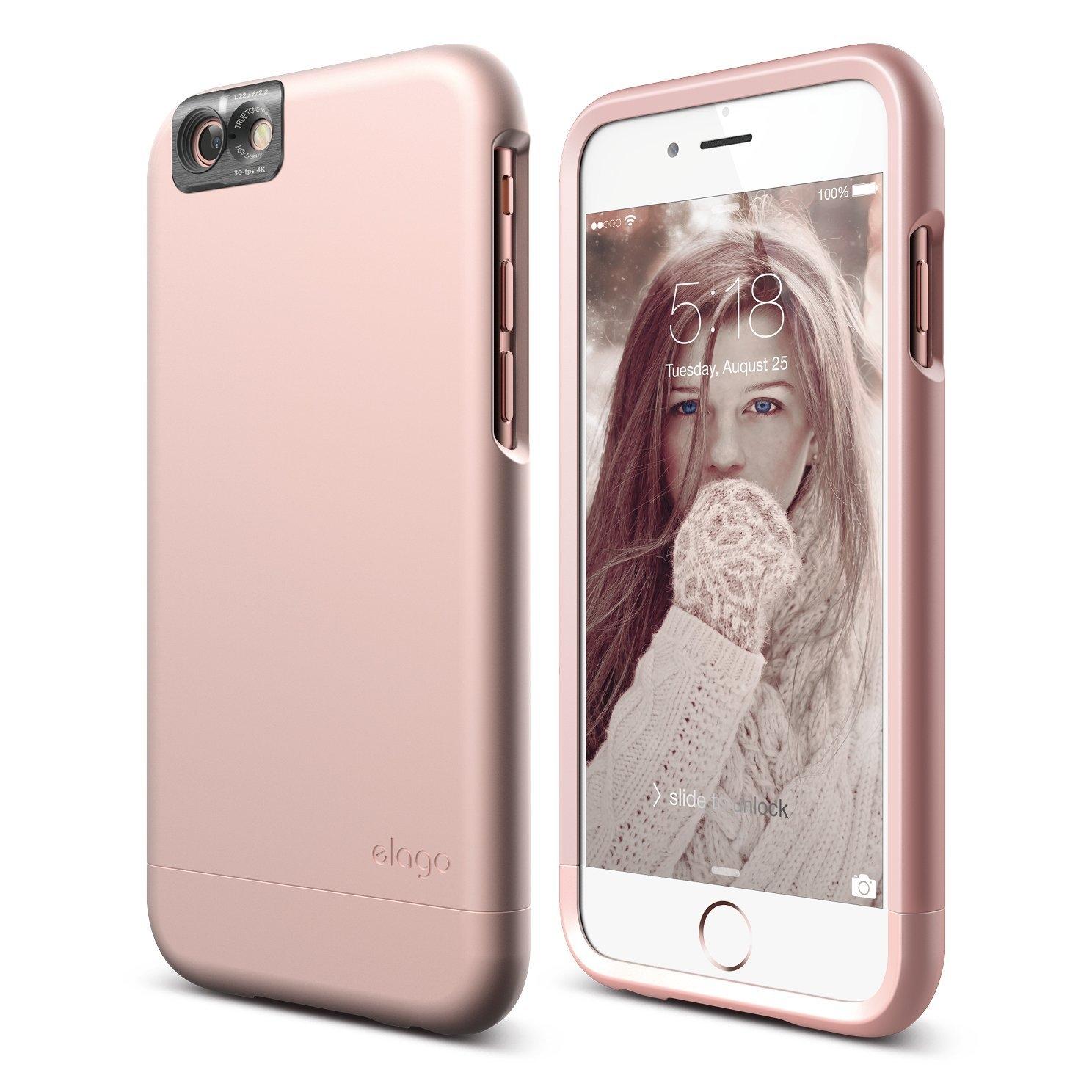 Слайдър кейс и защитни покрития за дисплея и задната част за iPhone 6S - Elago S6 Glide Cam Case (розов) | JAR Computers Слайдър кейс и защитни покрития за дисплея и задната част за iPhone 6S - Elago S6 Glide Cam Case (розов)