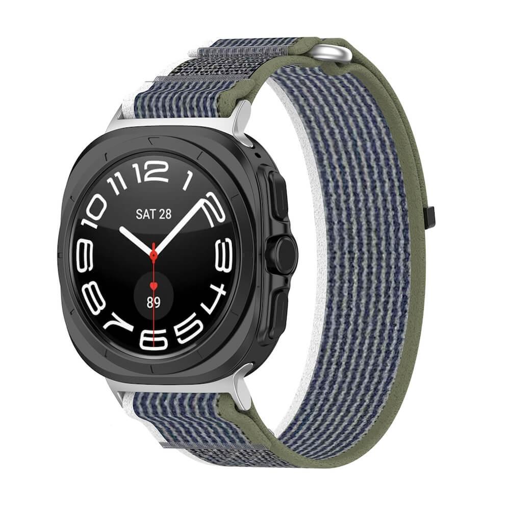 Текстилна каишка за Samsung Galaxy Watch Ultra 47мм - Techsuit Watchband W054 (зелен-сив) | JAR Computers Текстилна каишка за Samsung Galaxy Watch Ultra 47мм - Techsuit Watchband W054 (зелен-сив)