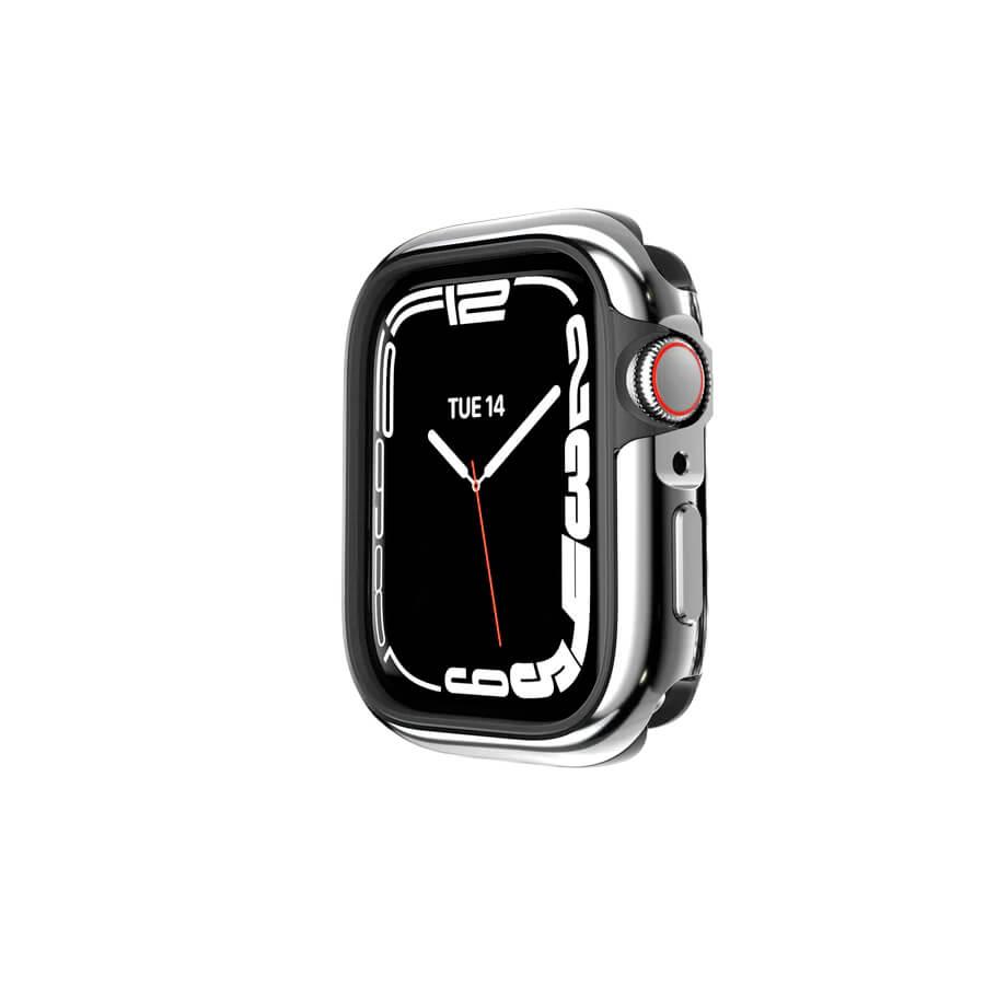 Удароустойчив хибриден кейс за Apple Watch 45мм, 44мм - SwitchEasy Odyssey Glossy Edition Case (сребрист-лъскав) | JAR Computers Удароустойчив хибриден кейс за Apple Watch 45мм, 44мм - SwitchEasy Odyssey Glossy Edition Case (сребрист-лъскав)