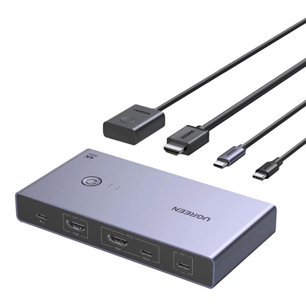 Ugreen CM731 2 in 1 Switch KVM USB-C + HDMI (25960) (UGR25960)