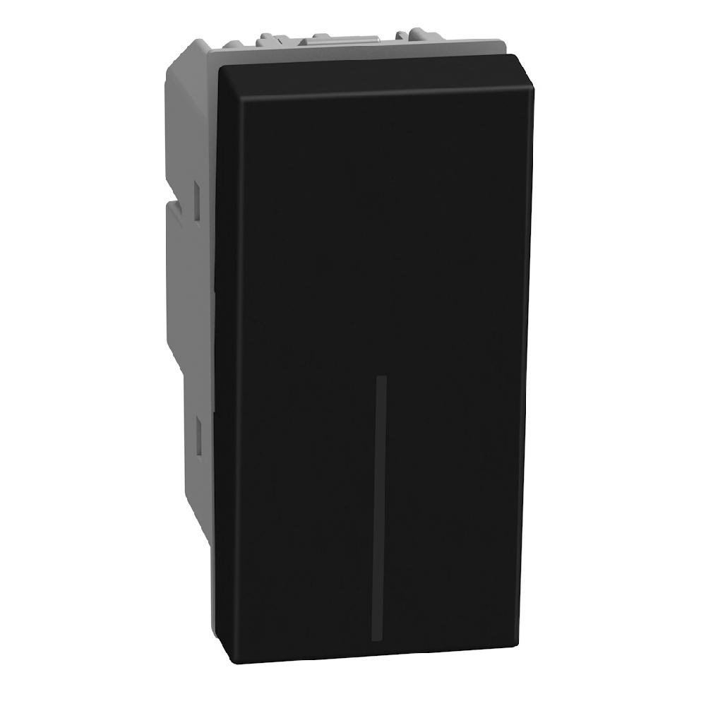 Двуполюсен ключ 1M 16А Графит - bticino Light Now YD4002 | JAR Computers Двуполюсен ключ 1M 16А Графит - bticino Light Now YD4002