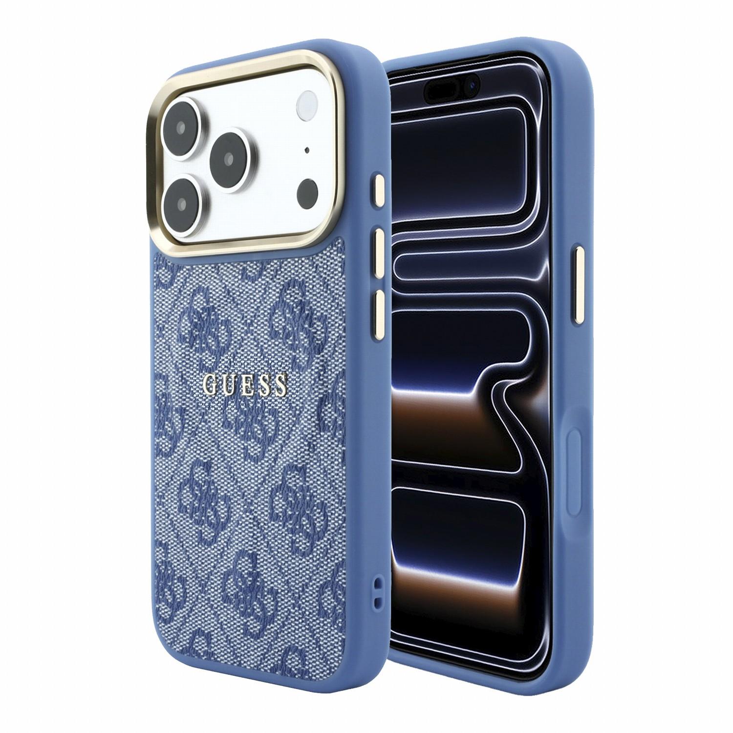 GUESS Калъф Apple iPhone 18 Pro Max, PU Leather 4G Gold Frame Embossed MagSafe /син/ - GUHMP18XP4MSEGCB | JAR Computers GUESS Калъф Apple iPhone 18 Pro Max, PU Leather 4G Gold Frame Embossed MagSafe /син/ - GUHMP18XP4MSEGCB